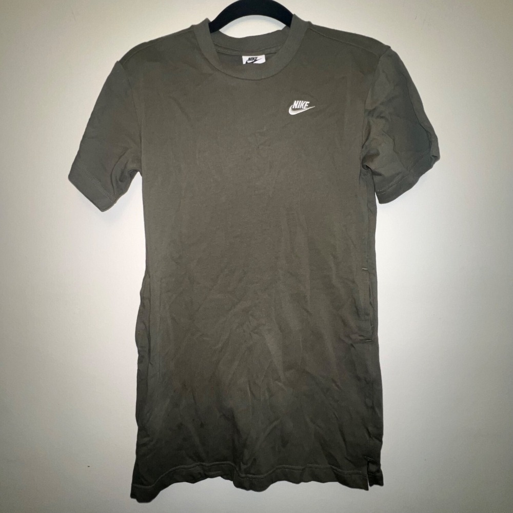 Nike Kids Olive Green‎ T-Shirt Dress, Size Small